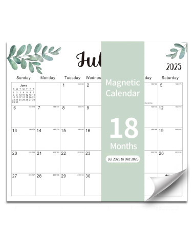 Calendario Magnético Kuraoyan 2025-2026 33x29 cm