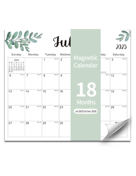 Calendario Magnético Kuraoyan 2025-2026 33x29 cm Calendario Magnético Kuraoyan 2025-2026 33x29 cm