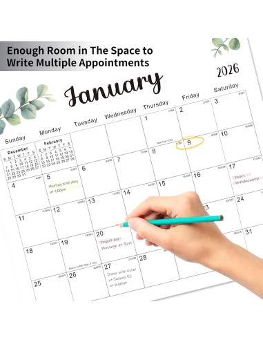 Calendario Magnético Kuraoyan 2025-2026 33x29 cm