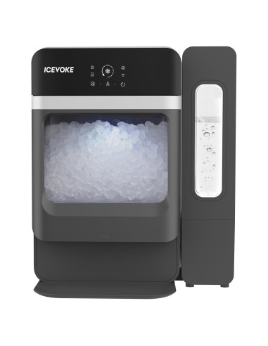 Fabricador de Hielo Nugget ICEVOKE 15.42 kg/día Negro