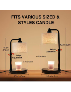 Lámpara Calentadora de Velas Bingyouth con Temporizador 160W 2