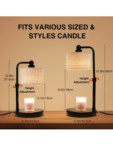 Lámpara Calentadora de Velas Bingyouth con Temporizador 160W