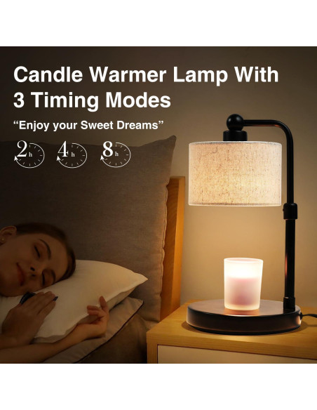 Lámpara Calentadora de Velas Bingyouth con Temporizador 160W