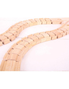 Pista Loca de Madera Bigjigs - 2 Piezas 37.1 cm 2