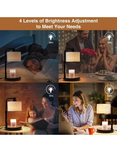 Lámpara Calentadora de Velas Bingyouth con Temporizador 160W