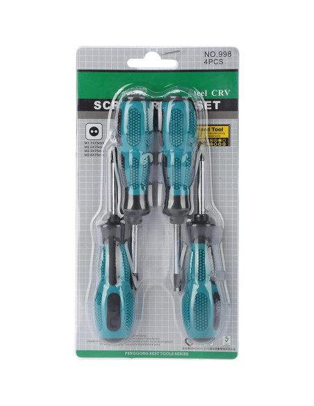 Juego de Destornilladores Tipo U Asixx 4 Piezas Magnéticos