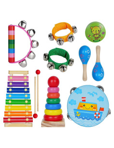 Conjunto de Instrumentos Musicales para Niños CQX - 11 Piezas