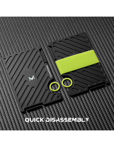 Billetera delgada MIFANYO LK-02 con bloqueo RFID, negra