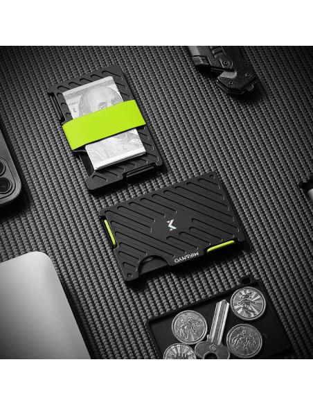 Billetera delgada MIFANYO LK-02 con bloqueo RFID, negra
