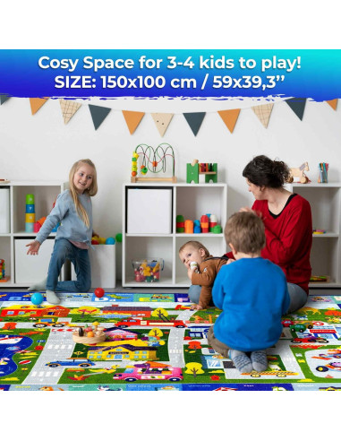 Alfombrillas de Juego QUOKKA para Bebés - 2 Piezas Alta Contraste