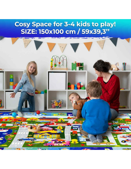 Alfombrillas de Juego QUOKKA para Bebés - 2 Piezas Alta Contraste