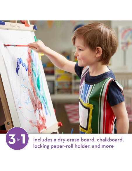Caballete de Arte Deluxe Melissa & Doug - Pizarra Doble y Rodillo