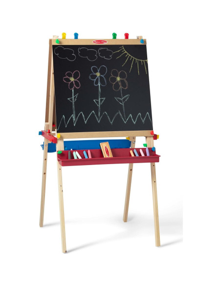 Caballete de Arte Deluxe Melissa & Doug - Pizarra Doble y Rodillo