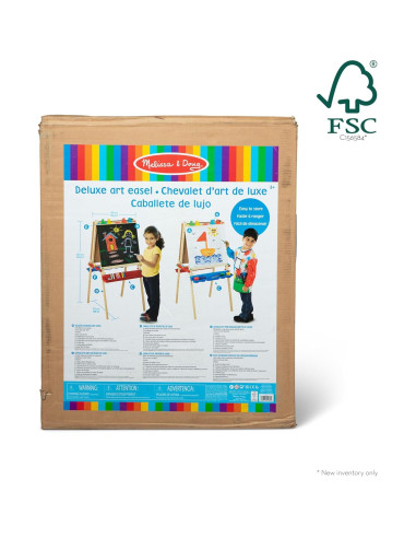 Caballete de Arte Deluxe Melissa & Doug - Pizarra Doble y Rodillo