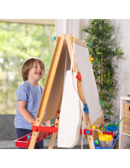 Caballete de Arte Deluxe Melissa & Doug - Pizarra Doble y Rodillo