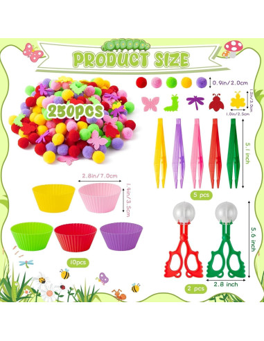 Juguetes Educativos de Insectos EZdhuawuse - 268 Piezas