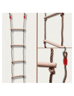 Escalera de Cuerda ISOP 2 m para Niños - Accesorios de Juego