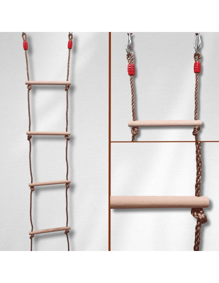 Escalera de Cuerda ISOP 2 m para Niños - Accesorios de Juego