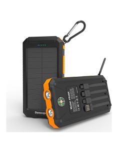 Banco de Energía Solar 20,000mAh MeliTech Cargador Portátil