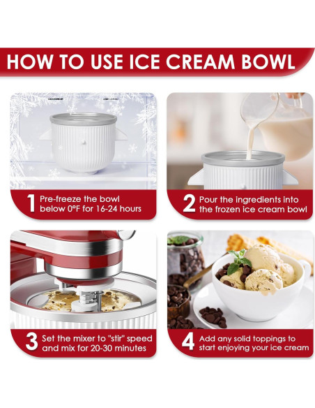 Accesorio para Hacer Helados KITOART 2L para KitchenAid