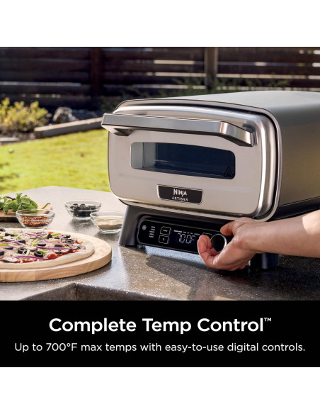 Horno de Pizza Eléctrico Ninja MO201, 30.48 cm, 5 en 1