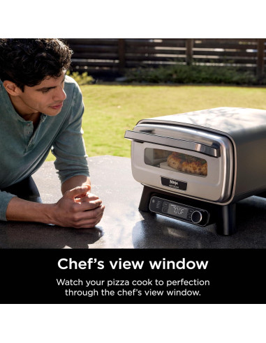 Horno de Pizza Eléctrico Ninja MO201, 30.48 cm, 5 en 1