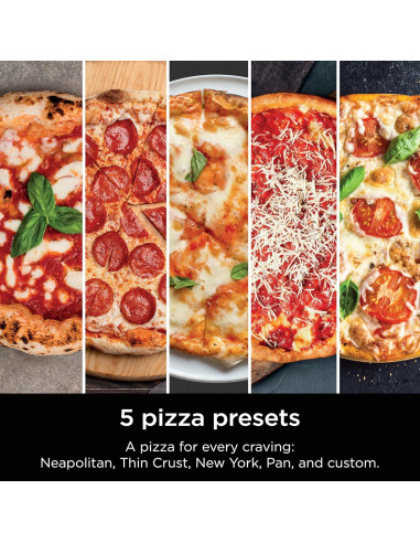 Horno de Pizza Eléctrico Ninja MO201, 30.48 cm, 5 en 1