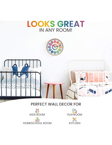 Reloj de Aprendizaje Oyster&Pop 10" Multicolor para Niños