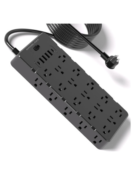 Protector de Sobretensión Nanolake 25 Salidas AC 6 USB 4000J