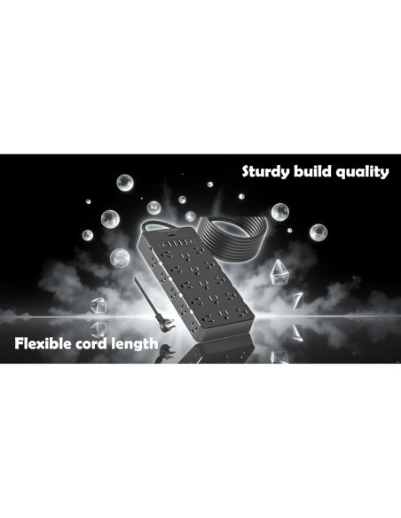 Protector de Sobretensión Nanolake 25 Salidas AC 6 USB 4000J