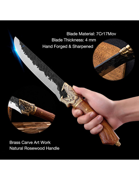 Cuchillo de Deshuese Forjado a Mano Purple Dragon 18 cm