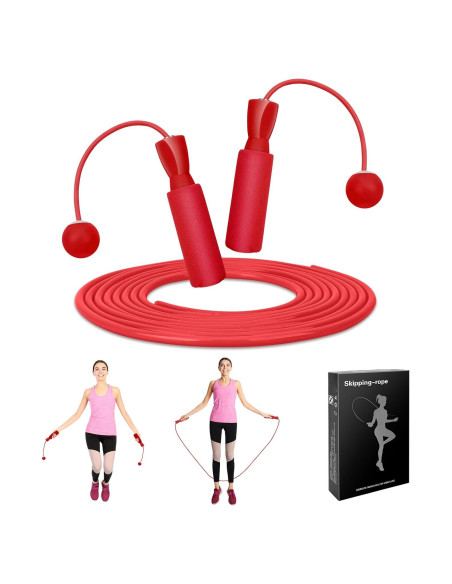 Cuerda de Salto Inalámbrica LSKSSNG Ajustable 2 en 1 para Fitness