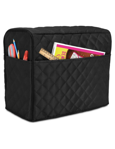 Cubierta de Polvo Luxja para Máquina de Coser Negra 44.5x20.3x34.3cm