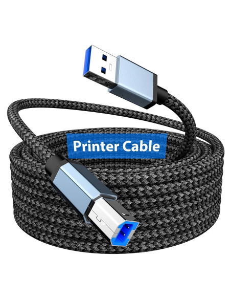 Cable de Impresora USB A a USB B 10 pies AIAUXAI