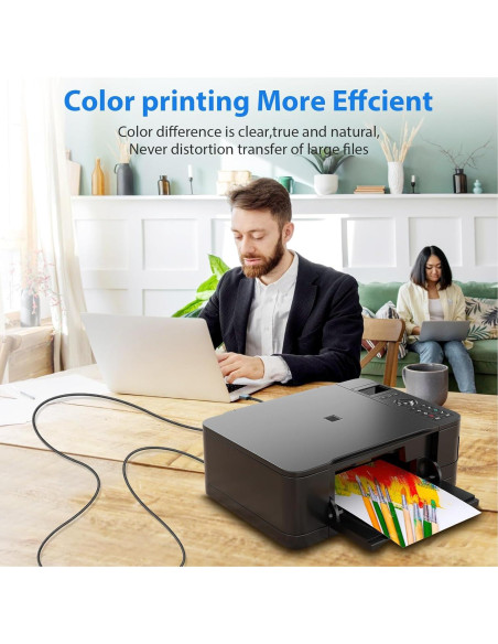 Cable de Impresora USB A a USB B 10 pies AIAUXAI