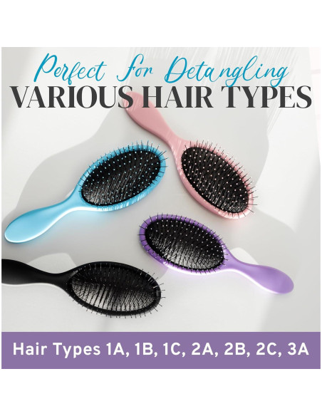 Cepillo Desenredante Húmedo Nora Ross - Anti Quiebre Azul