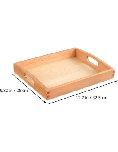 Bandeja de Madera Ovalada NUOBESTY 32.5x25cm para Servir