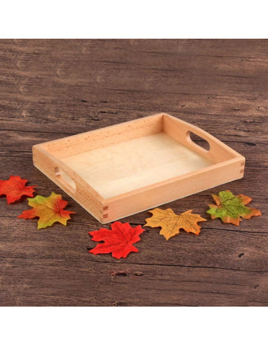 Bandeja de Madera Ovalada NUOBESTY 32.5x25cm para Servir
