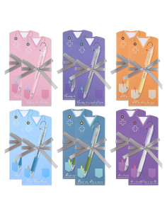 Set de Bloc de Notas para Enfermeras Fuutreo - 12 Piezas con Bolígrafos