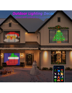 Luces de Cortina LED Inteligentes JKOEIER 1.6x1.6m Multicolor 2