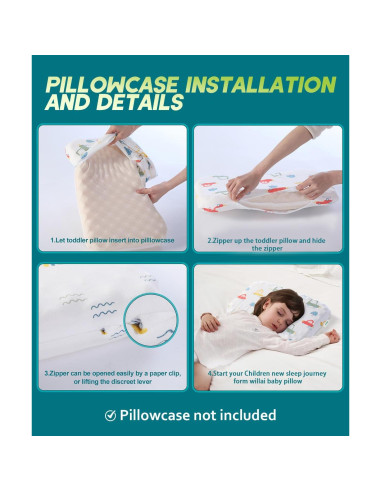 Almohada para Niños Willai 30x48 cm Suave y Lavable