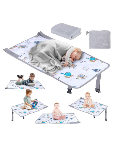 Extensor de Asiento de Avión para Niños FUNSTAR - Cama Portátil Blanca