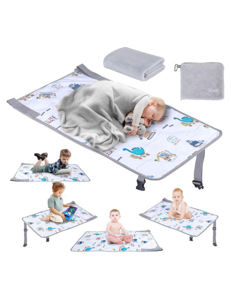 Extensor de Asiento de Avión para Niños FUNSTAR - Cama Portátil Blanca