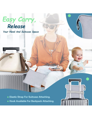 Extensor de Asiento de Avión para Niños FUNSTAR - Cama Portátil Blanca