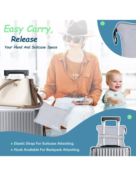 Extensor de Asiento de Avión para Niños FUNSTAR - Cama Portátil Blanca