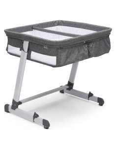 Cuna para Gemelos Simmons Kids By The Bed Ajustable con Ruedas