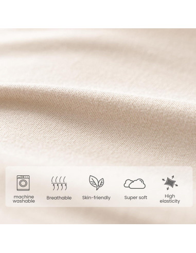 Konssy Paquete de 6 Gorras Beanie Suaves para Bebés 0-6 Meses