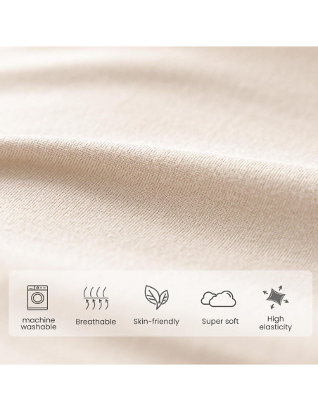 Konssy Paquete de 6 Gorras Beanie Suaves para Bebés 0-6 Meses