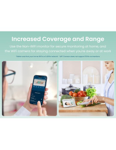 Monitor de Bebé Babysense HDS2 HD 5" No WiFi + Cámara WiFi 2