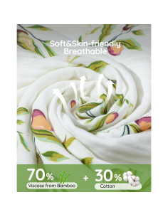 Toalla de Muselina con Capucha SUOSDEY 71x71 cm Verde 2